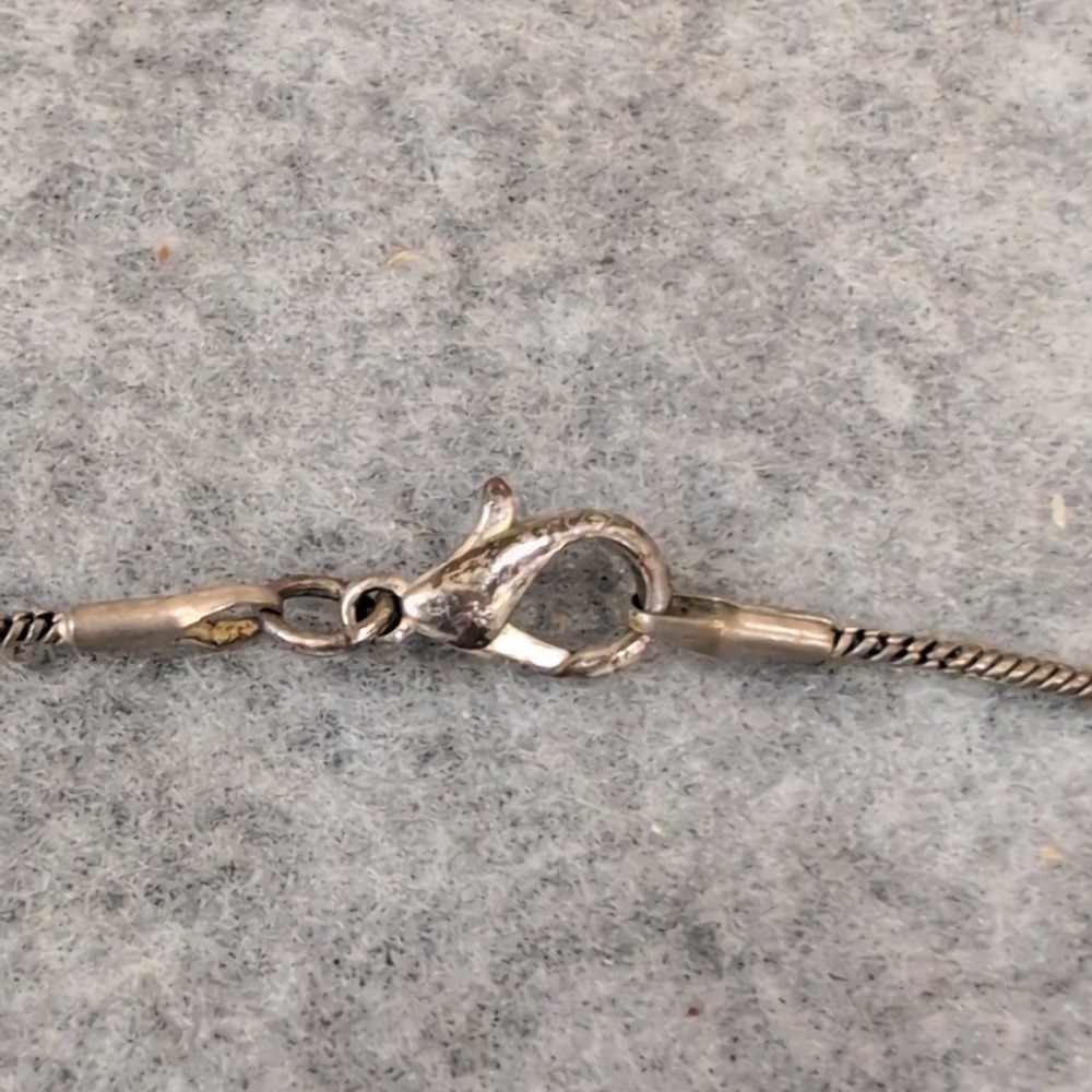 Silver‎ Tone Heart Locket Necklace Mom Engraved Pendant Snake Chain Jewelry - Picture 4 of 5